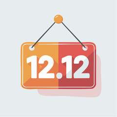 1212 Shopping Day Promotion Hanging Sign.