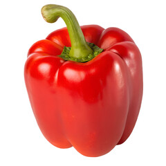 Red Bell Pepper isolated on white background
