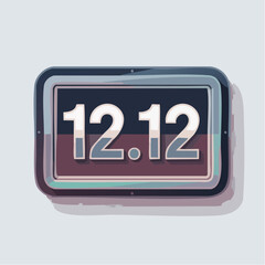 1212 Shopping Day Promotion with Neon Sign Design.