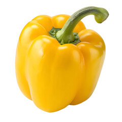 Yellow Bell Pepper isolated on white background