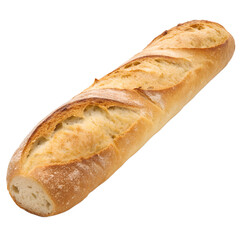 Baguette isolated on white background