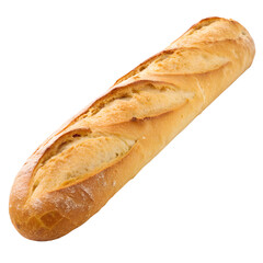 Baguette isolated on white background