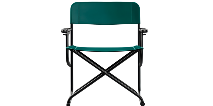 Teal Folding Director's Chair with Black Frame