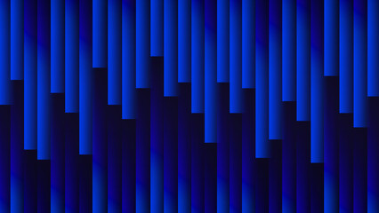Obraz premium Abstract Deep Blue Vertical Bar Background with Dynamic Gradient Transitions Creating a Dripping Effect, Ideal for Modern Technology and Data Design
