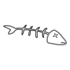 Fishbone Skeleton Icon