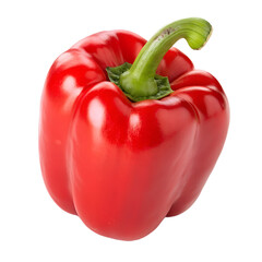 Red Bell Pepper isolated on white background