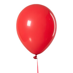 Red Balloon isolated on transparent background