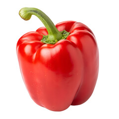 Red Bell Pepper isolated on white background