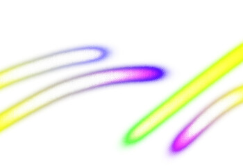 Transparent neon glowing lines flow overaly PNG. Abstract glowing orange red blue green color gradient shape cutout PNG. Glow neon color flow abstract backdrop blurred 