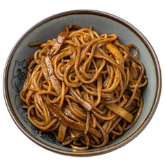 Lo Mein isolated on white background