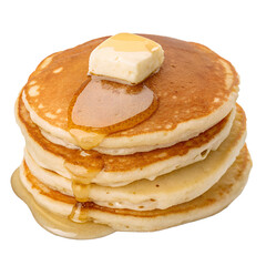 Pancakes isolated on white background