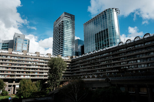 Barbican centre brutalist architecture in london financial district