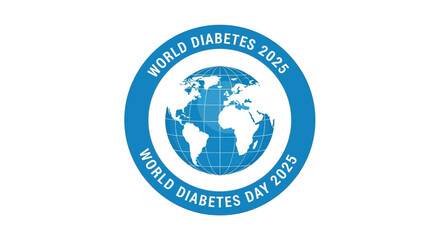 Raising global awareness for World Diabetes Day 2025 with this impactful emblem featuring the Earth.
