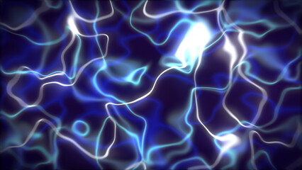 Abstract blue and white light streaks creating a mesmerizing background