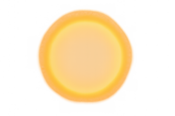 Golden yellow light creating a soft glow and optical bokeh effect, ideal for overlays, with a transparent background