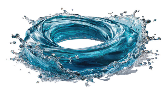 Whirlpool of Azure: A dynamic vortex of water, captured mid-motion, epitomizes the raw power and beauty of the liquid element. Its mesmerizing form draws the viewer in.