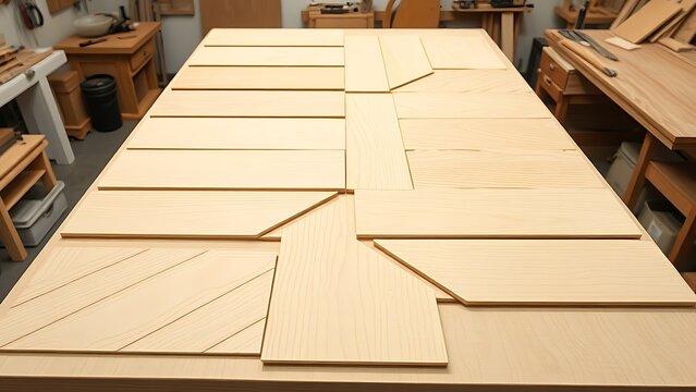 balsa. Geometric arrangement of precision-cut balsa wood pieces, showcasing craftsmanship and texture. safety posters.