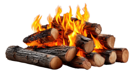Fireplace Scene: A captivating display of a cozy, crackling fire, the flames dance and engulf the meticulously arranged logs, creating a warm, inviting atmosphere.