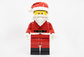 Naklejka premium Hong Kong, November 9 2025: one of Christmas character Santa clause celebrate in Christmas