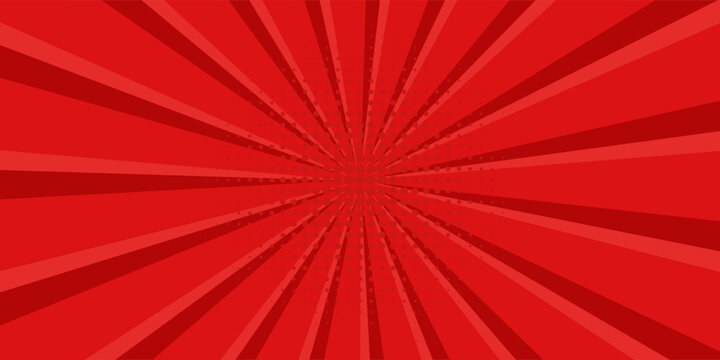 Comic background with red color