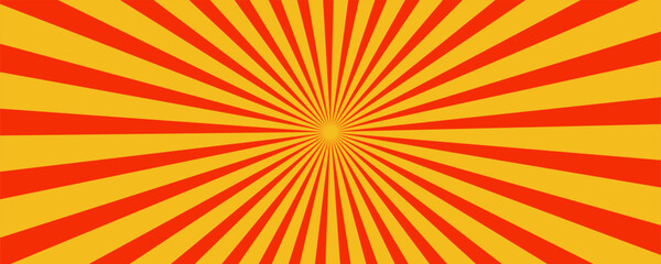 Autumn color sun rays background. Abstract orange sun rays design wallpaper. Colorful swirling lines for templates. modern vector illustrator, website, textures,