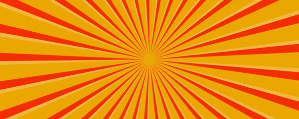Autumn color sun rays background. Abstract orange sun rays design wallpaper. Colorful swirling lines for templates. modern vector illustrator, website, textures,