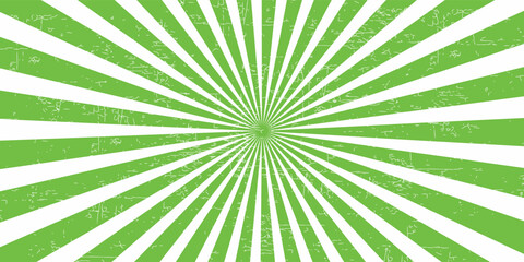 abstract green white sun rays, sunburst retro styled comics book texture background, halftone illustration, pop art concept Modern Halftone Composition