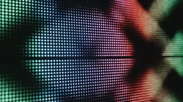 Abstract LED panel display with patterns