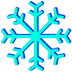 Snowflake Variations Shape Vector 