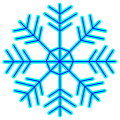 Snowflake Variations Shape Vector 