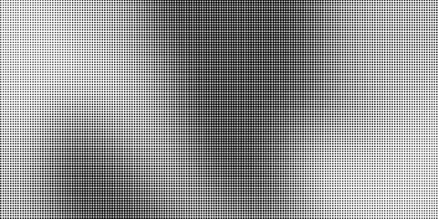 Halftone faded gradient texture. Grunge halftone grit background. White and black sand noise wallpaper.