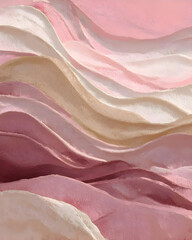 Soft Pastel Fabric Waves
