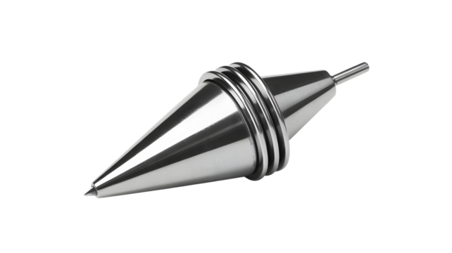 Precision metal lathe center, polished and ready for engineering tasks, offering accuracy and efficiency in metalworking and manufacturing processes