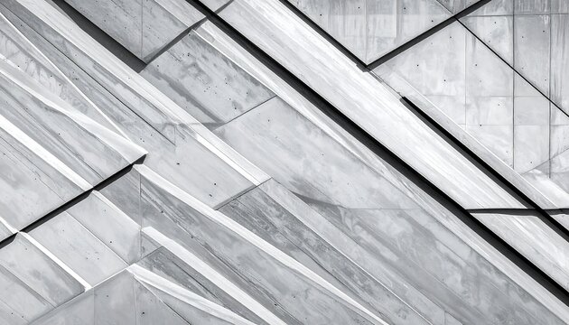 Abstract geometric composition of concrete surfaces with linear details.