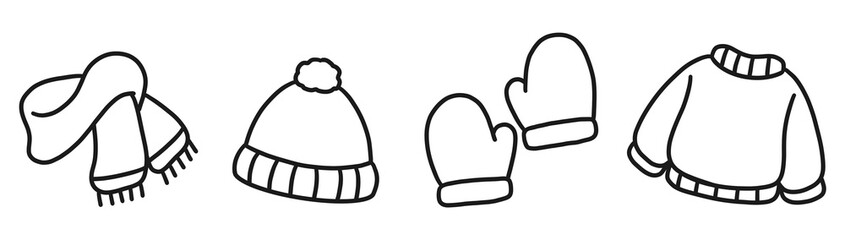 Christmas Doodle Borders