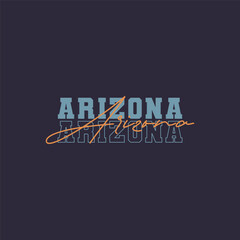 Arizona Typography Vintage Design