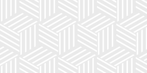 Seamless pattern with stripes line creative web hexagon type grid square repeat overlap triangle textile background.	
