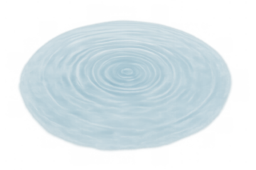 Water ripple effect creating concentric circles, clean liquid surface with expanding waves, splash impact, transparent background