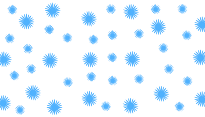 blue floral pattern on white background