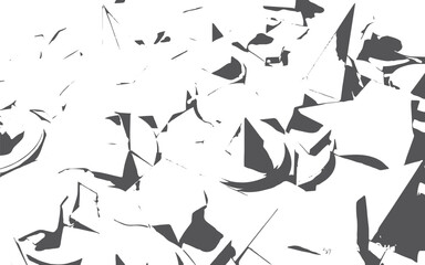 Abstract art, Monochromatic, Black and white, Mixed media, Layered squares, Rectangles, Overlapping shapes, Grunge texture, Distressed, Rough edges, Stencil effect