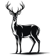 deer silhouette vector