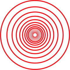 red target on white background