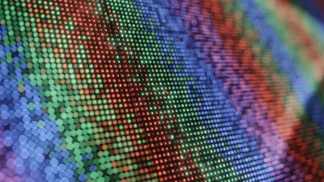 Vibrant waves of light emitting diodes display
