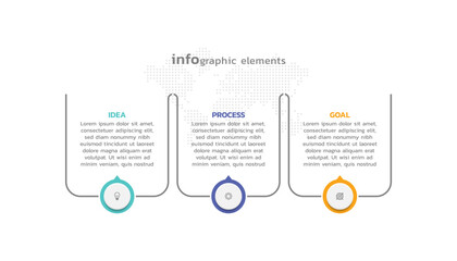 Vector infographic business template colorful design