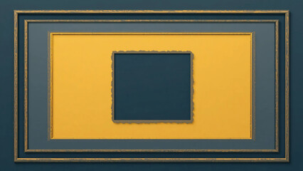 A nested offset square frame illustration background marching toward one corner