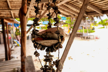 tropical beach with palm trees