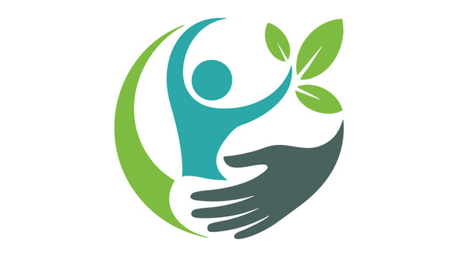 Holistic human health care logo