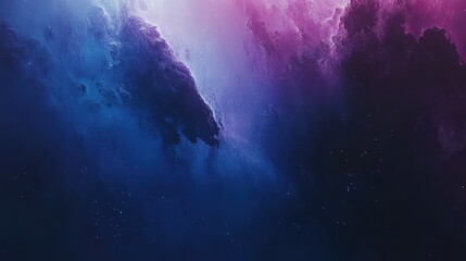 Fototapeta premium Vibrant cosmic nebula swirls with dazzling stardust, a breathtaking celestial panorama of deep blues and purples, inspiring wonder and exploration.