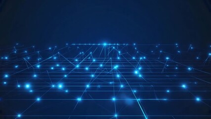 Artificial Neural Network Visualization: Abstract Digital Data Flow, Data Stream Convergence, High-Speed Communication Networks, and Advanced AI Technology Video - Powered by Adobe