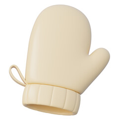 Cozy winter mitten ready for snowy adventures
